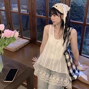 TEMU 여성용 화이트 레이스 트림 오프숄더 드레스 - 리본 장식 & 비대칭 헴, 가을/봄 캐주얼~포멀 레이어드 드레스, 반투명 소재, 봄가을 패션|나시원피스|민소매원피스