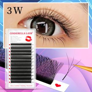 TEMU 3W 속눈썹 연장 용품 C D 컬 0.07 볼륨 래쉬 익스텐션 이지 팬 3D 자동 꽃 피는 속눈썹 셀프 팬 개별 12라인 소프트 소재