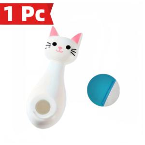 TEMU 1개, 고양이 모양의 자석 리모컨 홀더, 강력한 접착식 벽걸이 보관함, 드릴 없음 카툰 디자인, 쉬운 설치, 폴리쉬드 플라스틱, TV, 에어컨, 프로젝터용 패션 액세서리