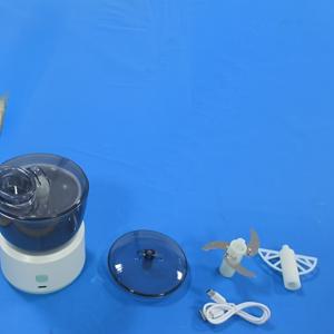 TEMU 컴팩트 3-in-1 전기 푸드 프로세서 - USB 충전식, 1400 RPM 강력한 주방 다지기, 분쇄기 & 슬라이서 - 빠른 회전, 고기, 야채 & 어린이용 강력 모터 - 흰색과 녹색 악센트, 무선, 고기 & 야채 믹서, 미니 기계|야채다지기