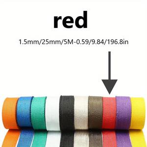TEMU 5미터/196인치 고온 저항 유리 섬유 단열 테이프 - 1.5mm/25mm 두께, 자동차 배기 파이프 및 엔진 열 절연을 위한 생동감 있는 색상 선택 가능, 차량용 랩에 적합, 맞춤형 자동차 액세서리 | 광택 마감 테이프 | 내구성 있는 소재