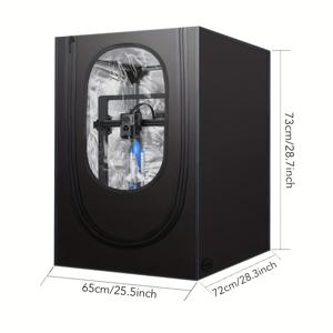 TEMU 1개 3D 프린터 인클로저 - 방화 및 방진, 일정 온도 보호 커버, Ender3/Ender 3S/3S1/3S1 Pro/Ender5/5 Pro, CR-10/10S/10MINI, CR-X/CR-20 중형 호환, 내구성 있는 재질로 제작, 안전한 프린팅 환경을 위한 / 다양한 모델에 적합 / 3D 프린팅 애호가용