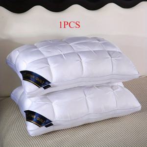 TEMU 럭셔리 호텔 품질의 베개, 19x29인치, 600g - 깊은 수면 목 지원, 붕괴되지 않는 고밀도 베개 코어, 모든 계절에 적합, 하이포알러겐 폴리에스테르 커버, 기계 세척 가능, 호텔 베개|빈티지 스타일|직조 직물