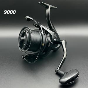 TEMU 라이라 낚시릴 롱캐스팅 릴 8000-14000 시리즈, 최대 드래그 42LB, 메탈 스풀 낚시라인 휠, 6+1 차단 베어링, 고기어비 4.8:1, 민물 및 바닷물낚시에 적합, 양손잡이 디자인