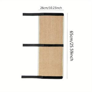 TEMU 1Pc 모조 삼 마 고양이 스크래칭 패드 스트랩 - 스크래치 방지 테이블 다리 보호대 및 가구 보호대 - 고양이 발톱 관리 매트