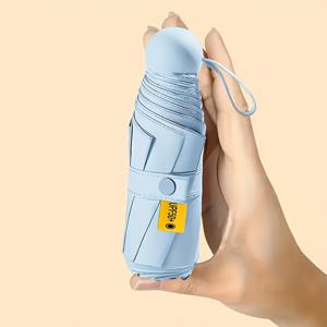 TEMU 컴팩트하고 가벼운 휴대용 방수 접이식 우산, 강화된 자외선 차단 기능으로 햇볕과 비 날씨에 완벽, 발렌타인데이, 성 패트릭 데이, 어머니날, 할로윈, 크리스마스 선물로 친구들에게 주기에 이상적인 선택