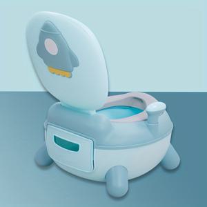 TEMU 1pc PANLYNNER 어린이용 화장실 의자, 로켓 패턴, 내구성 있는 플라스틱, 안전한 PP 재질, 8 개월에서 6 세까지 적합, 크리스마스, 할로윈, 추수감사절, 새해, 데이 선물에 이상적