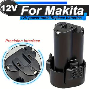 TEMU 마키타 파워 툴용 고성능 3000mAh 리튬 배터리 - BL1013, BL1014, DF030D, DF330D 모델과 호환 - 충전 가능 & 내구성 있음