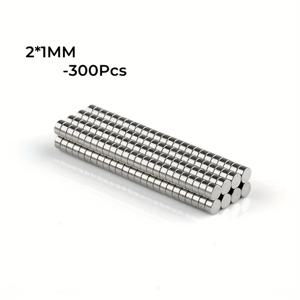 TEMU 냉장고, 화이트보드, 사무실 및 가정용 300개 2x1mm 라운드 네오디뮴 자석 - 코팅 처리된 내구성 있는 금속 자석, 산업 및 일상적인 용도에 이상적, 홈 조직 | 다목적 자석 | 정밀 절단 자석, 냉장고 자석, Xiongchuji
