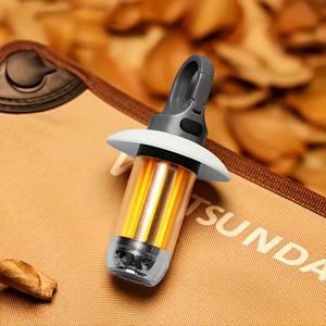 TEMU USB 충전식 캠핑 랜턴, 내장된 따뜻한 빛이 있는 휴대용 LED 텐트 라이트, 5가지 조명 모드, 긴 배터리 수명, 후크 및 뚜껑 포함, 캠핑, 하이킹, 낚시를 위한 미니 경량 손전등 - ABS 소재, USB 충전, LED 조명, 야외 랜턴, 배터리 없음|캠핑랜턴|후레쉬