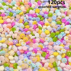 TEMU 120pcs 다양한 색상 3D 미니 평평한 등꽃, 0.5cm/0., 무알콜, 레진 꽃 공예, 네일 아트, 웨딩 스티커, DIY 장식, 네일 아트 액세서리용