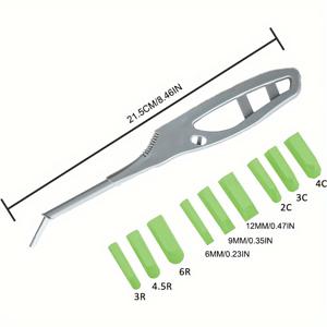 TEMU 10개의 시멘트 도구 세트, 9개의 실리콘 스크래퍼와 금속 스크래퍼 포함 - 욕실, 주방, 창문, 싱크대에 이상적 - 가벼우며 휴대하기 편하며 전원 필요 없음.
