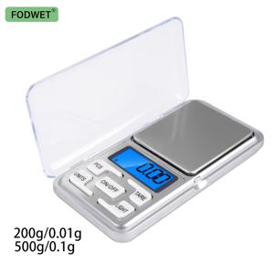 TEMU FODWET 디지털 포켓 스케일 - 정확한 200g/0.01g, 500g/0.1g 측정, 백라이트 LCD, 2x AAA 배터리 포함, 음식, 보석, 곡물 가중에 이상적, 여행용 미니 스케일, 음식 스케일|컴팩트 스케일|내구성 있는 플라스틱 스케일