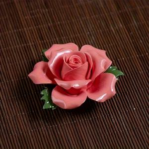 TEMU 수공예 도자기 장미 꽃, 향로, 탁상 장식품, 축제 선물