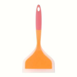 TEMU 다기능 실리콘 스패출러, 실리콘 스크레이퍼, 투명한 넓은 입구 실리콘 스크레이퍼, 논스틱, 내열성, 요리, 저어주기 및 그릴링에 이상적 - 팬케이크, 스테이크 및 두꺼운 오믈렛 그릴링에 완벽함