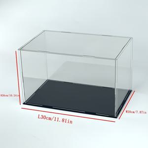 TEMU 수집품, 피규어 및 모델용 1개 투명 아크릴 디스플레이 케이스 - 먼지 방지 조립 큐브 디자인 보관함
