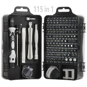 TEMU 115인치 1 프리시전 스크루드라이버 세트, 아이폰, 컴퓨터, PC, 노트북, 폰, 맥, 태블릿, 홈 DIY, 게임 콘솔, 안경, 시계, 초인종 등 전자 수리 도구 키트 자석 비트|태블릿PC