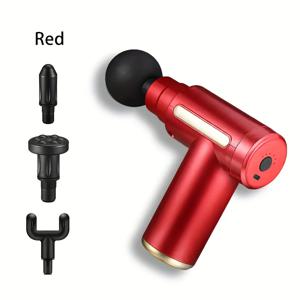 TEMU 6개 세트는 다양한 액세서리를 포함합니다. 1개 소형 미니프로 USB 충전식 마사지 건 - 4개의 액세서리와 함께, 마사지기, 모든 상황에 적합한 이상적인 선물, 리튬 배터리로 작동