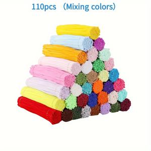 TEMU 110개 컬러 와이어, DIY 꽃다발 만들기 키트, 수제 신부 부케 소재, 크리에이티브 선물 세트, 미술 용품, 공예 도구, 철 재질