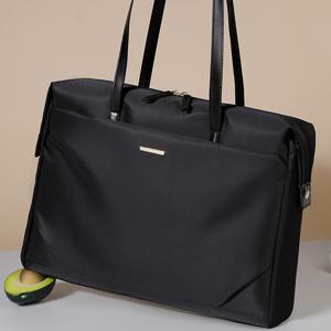 TEMU 1pc 대용량 심플하고 스타일리시한 다기능 컴퓨터 수납 노트북 가방 토트 백|노트북파우치