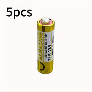 TEMU 5개/10개 27A 12V 알칼리 배터리, 일회용 배터리, 충전 불가능, 원격 제어/전자 도어 락 배터리, 27A23AE27A12V