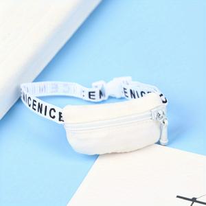 TEMU 이미션 벨트가 있는 미니 백팩 허리 가방 - 손수건 액세서리, DIY 장면 장식, 사진 촬영 용품, 다양한 색상 제공, 인형 액세서리