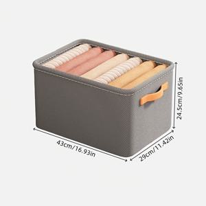 TEMU 견고한 비직물 보관함, 두꺼운 강철 프레임 - 기숙사 및 가정용 다용도 옷 정리함, 손세탁 가능 - 카키/그레이, 링, 잡다한 보관함 색상