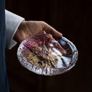 TEMU 1개 일본식 바비큐 유리 접시, 고급 사시미 스시 플레이트, 해산물 대접, 가정 및 호텔, 이자카야용