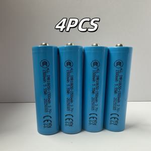 TEMU 18650 충전식 리튬 배터리 3.7V 용량 1500mAh 휴대용 팬, 미용기기, 전기 모기 퇴치기, 헤어 트리머 손전등, 장난감 자동차, 드론 - 고용량 리튬 이온 배터리 팩|드론