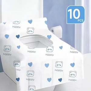 TEMU 10개/30개 일회용 화장실 좌석 커버, 더 나은 위생 및 편의성을 위한 개별 포장, 호텔 및 공공 장소에 적합합니다.|변기커버