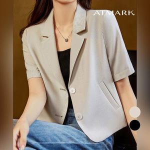 ATMARK 숏투버튼반소매자켓_AA43JK003G