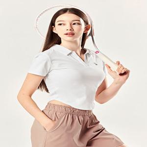 에코덱스 오픈 칼라 숏슬리브 백아이보리