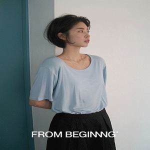 [단독] [8만장돌파][MADE]로즈 데일리U넥반팔티 (4color)  ( 기본티 레이어드티 레이어드티셔츠 반팔 여름 이너티 텐셀티 레이어드 보트넥 오버핏)