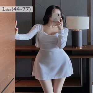 *역대급잘록핏* 에어리 플레어 허리끈 투피스(원피스+가디건) set (직진배송/당일발송)
