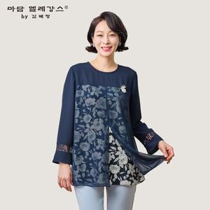 [마담엘레강스] 날개포인트 코사지블라우스 K241BL02