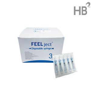 필텍 일회용주사기 3cc23G*1인치 1통 (100pcs) 필젯주사기 일회용 병원용