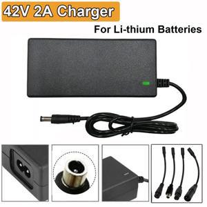 리튬 배터리용 고속 충전 어댑터 미국/EU 플러그 AC100-240V DC42V 2A 24V-36V