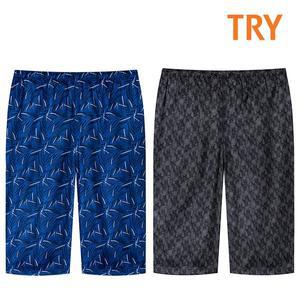 [365buy]TRY 남성 패턴 인견 7부파자마 잠옷 반바지 남자 하의