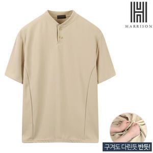 [해리슨] 코듀로이 심플 헨리넥 반팔 티셔츠 CRSH1320