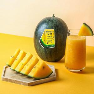 [농부마음][비파괴 당도선별 ] 블랙망고수박 3kg 이상 x 1통