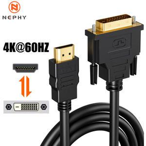 hdmitohdmi HDMI to DVI 양방향 컨버터 어댑터 케이블 PC PS5 Xbox 360 One Series S X 4K 60HZ 1 5/3/5 계량기 D 24 1/24 5 고속