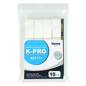 키모니 K-PRO 하이소프트 EX 오버 그립(KGT111) 12개입 라켓 스포츠 배드민턴 라켓용