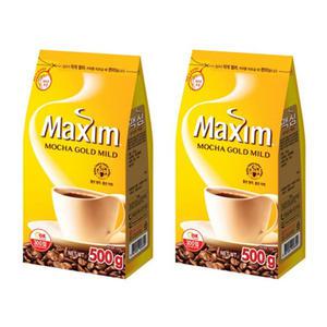동서식품 맥심 모카골드 마일드 리필 500g x 2개