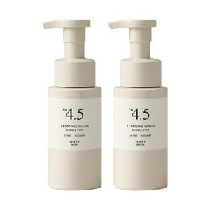 해피바스 PH4.5 약산성 여성청결제 쑥 버블 250g 2개