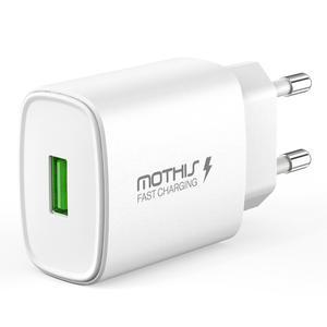 모디스 15W QC 3.0 1포트 고속 충전기(삼성 갤럭시 아이폰 핸드폰 스마트폰 USB 퀵차지 충전 급속 어댑터)