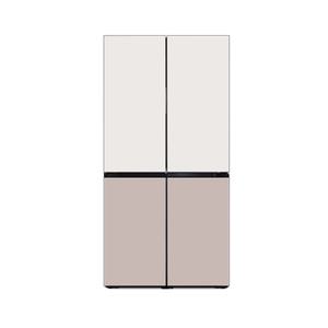 [삼성]비스포크 4도어 냉장고 RF85DB91F1H6 새틴화이트 + 새틴베이지 (IN)