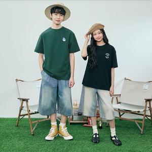 틴즈풀밴딩6부 백포켓 와이드 버뮤다팬츠 더스티블루297(14520-056-401-10)