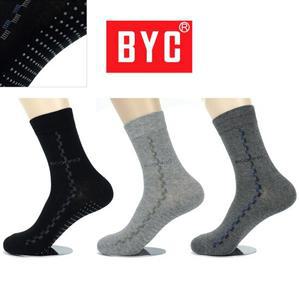 BYC 남자2호 미끄럼방지양말 4켤레 장목 신사 정장 논슬립 지압