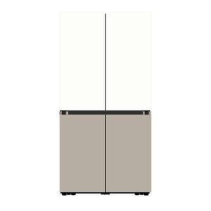 삼성전자 비스포크 냉장고 RF85DB90B1HWB 새틴 화이트+베이지 지역별운송료상이 (ONE)