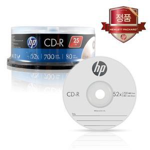 HP 공CD-R 700MB 52배속 25장케이크